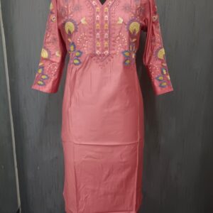 Rosy Royale Embroidery Kurti