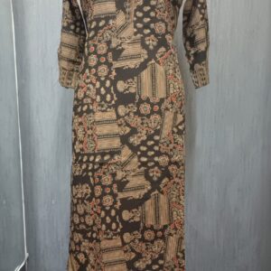 Black Floral Printed Kurti