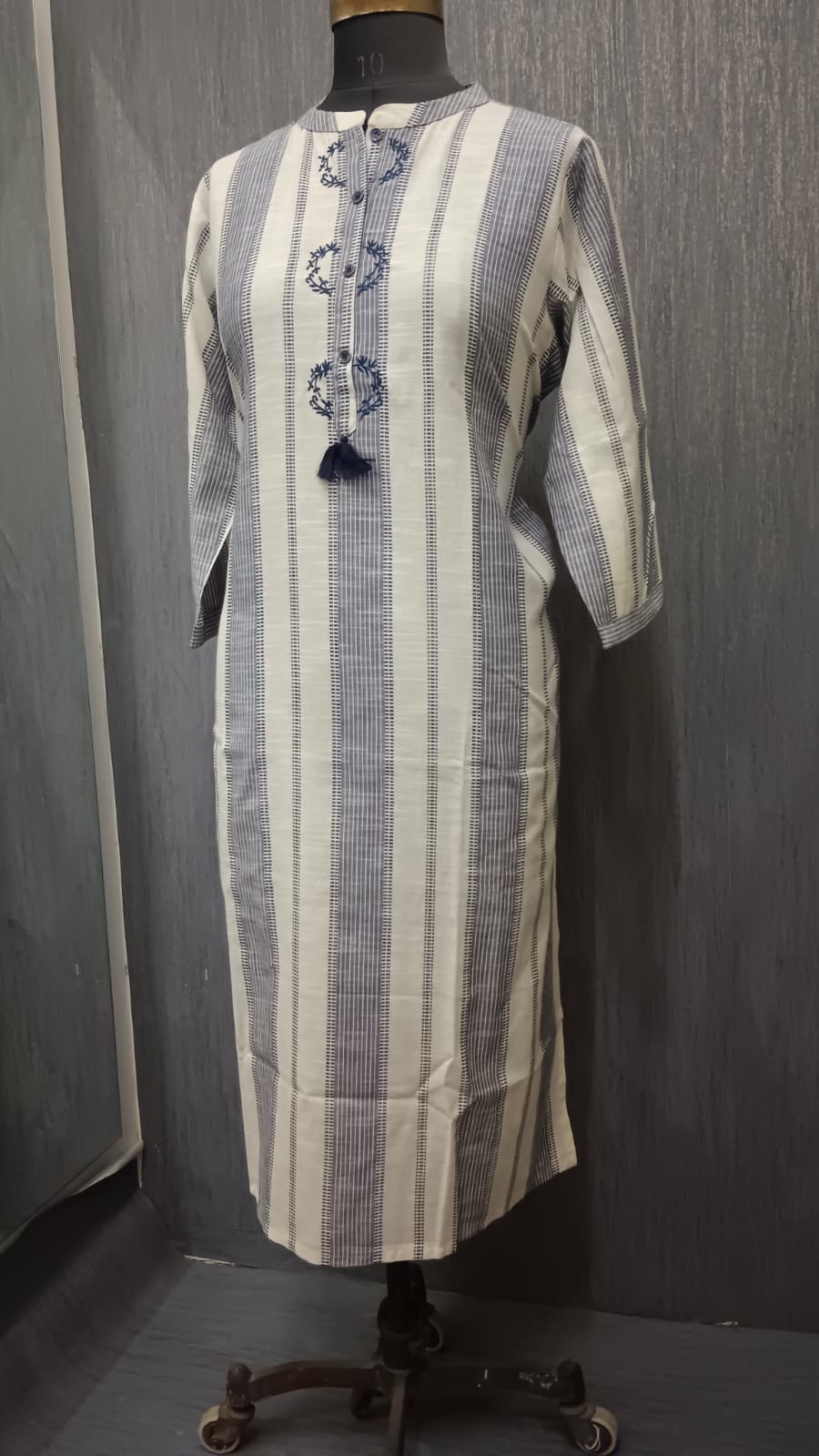 Indigo Stripe Grace Kurti - Image 2