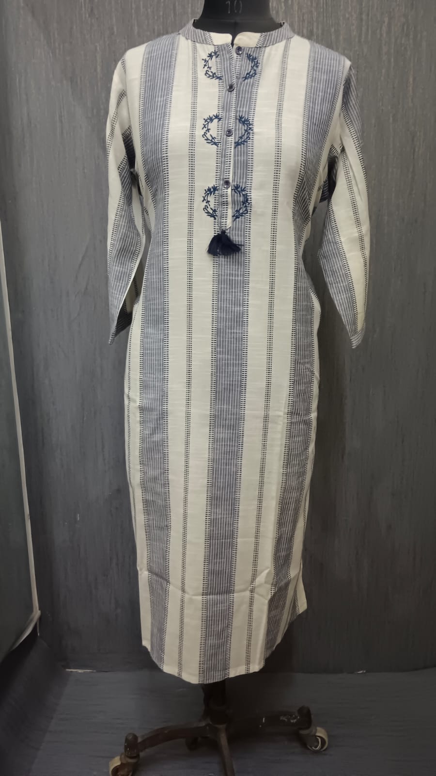 Indigo Stripe Grace Kurti