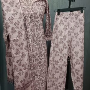 Soft Pink Garden Kurti Set