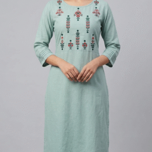 Mint Green Embroidered 1880