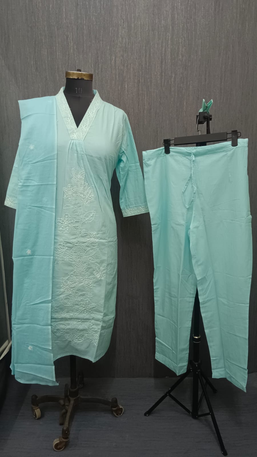 Sky Blue Embroidered 5972