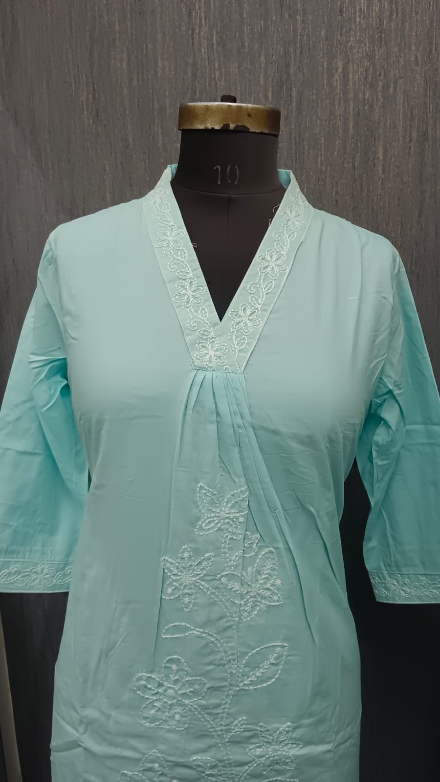 Sky Blue Embroidered 5972 - Image 2