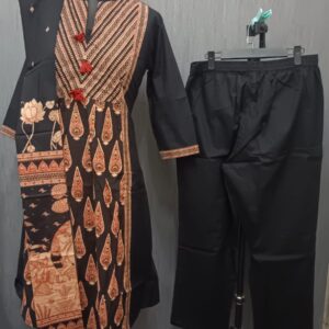 Black Ethnic Printed 6083