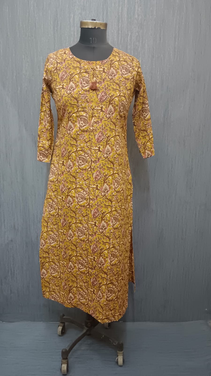 Mustard Floral Printed 5355 - Image 2