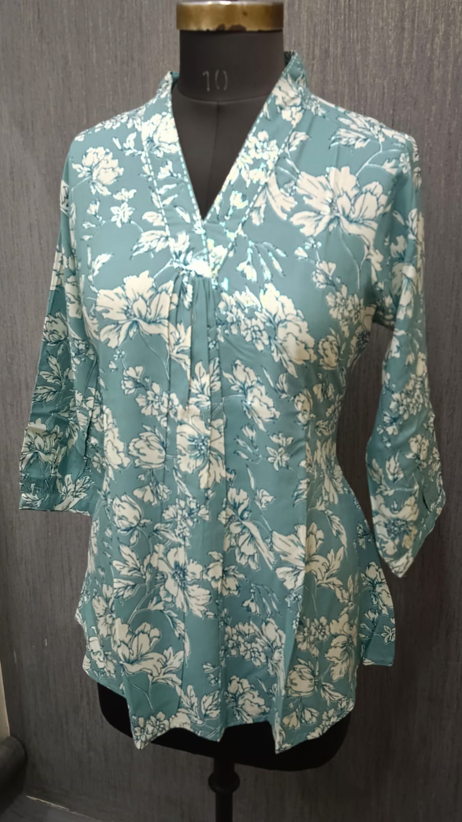 Sea Mist Floral Printed 5931 - Image 2