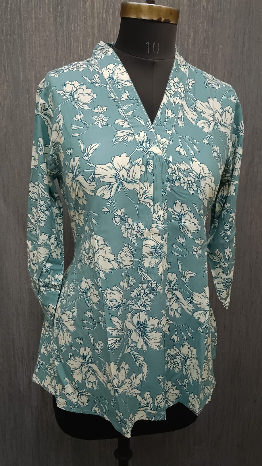 Sea Mist Floral Printed 5931